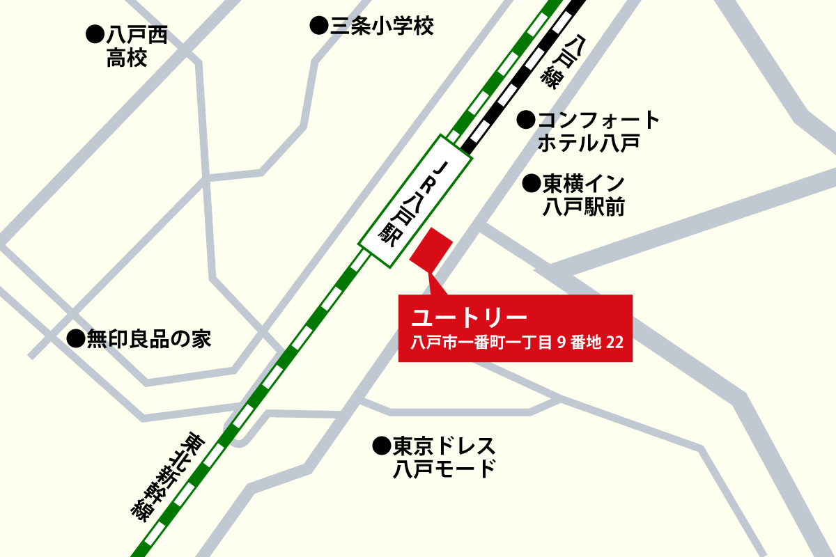 ユートリー 周辺地図
